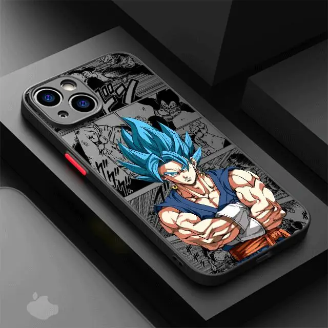 thumbnail image 1 of Funda de teléfono de bolas de dragones para Apple iPhone 13 14 Plus 15 Pro Max 11 Pro 12 Mini XR 8 SE 7 6S XS MAX, cubierta de armadura mate a prueba de golpes, 1 of 5