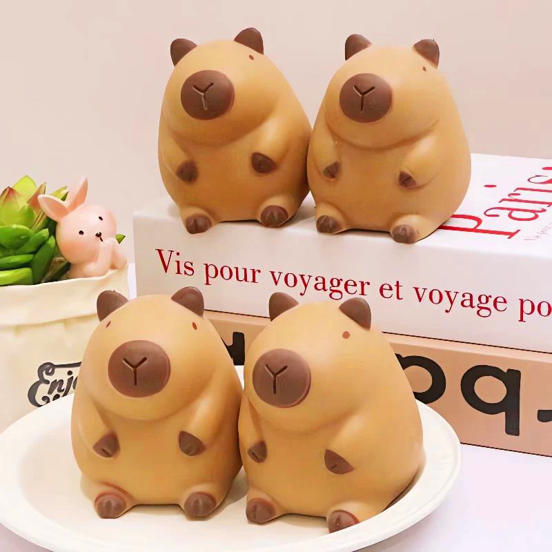 Adorable Capybara Squishy Stress Relief Toy - Soft Kawaii Animal Decor & Perfect Birthday Gift
