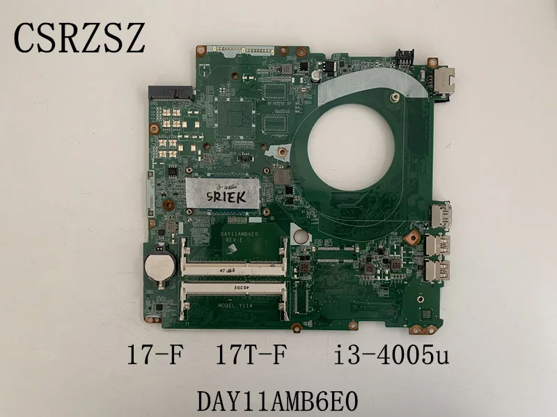 

Для ноутбука HP Pavilion 17-F 17T-F процессор Материнская плата DAY11AMB6E0 ПРОВЕРЕНО ОК