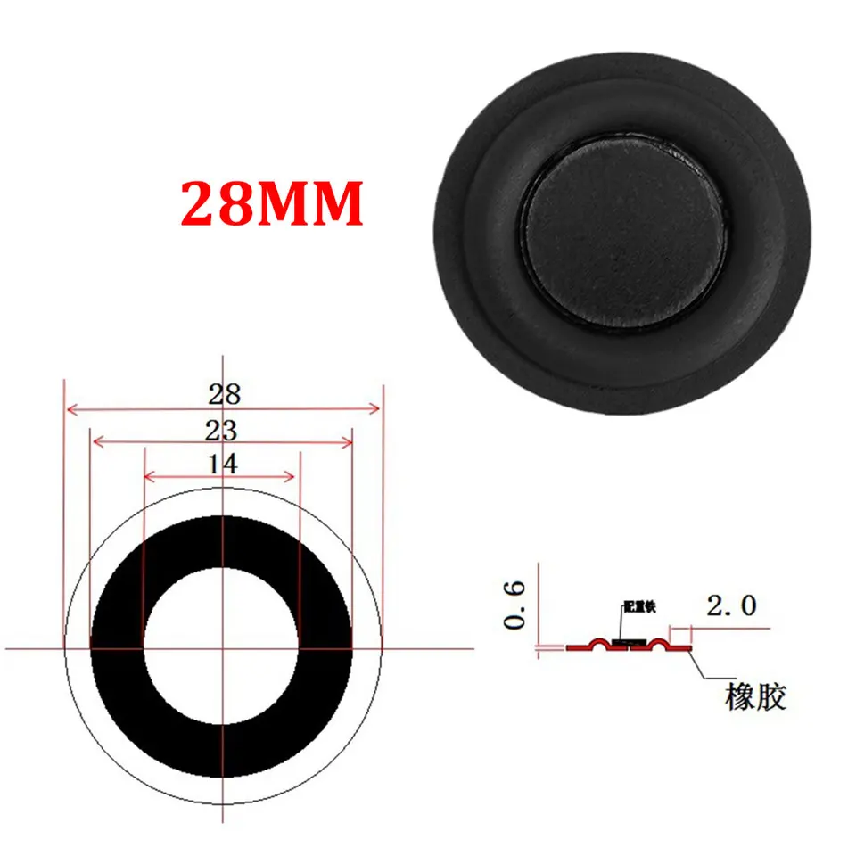 Radiateur Passif Pour Caisson De Basses De 3 à 12 Pouces | Radiateur De Haut-parleur Au Design Passif Conçu Pour Les Enceintes De Caisson De Basses