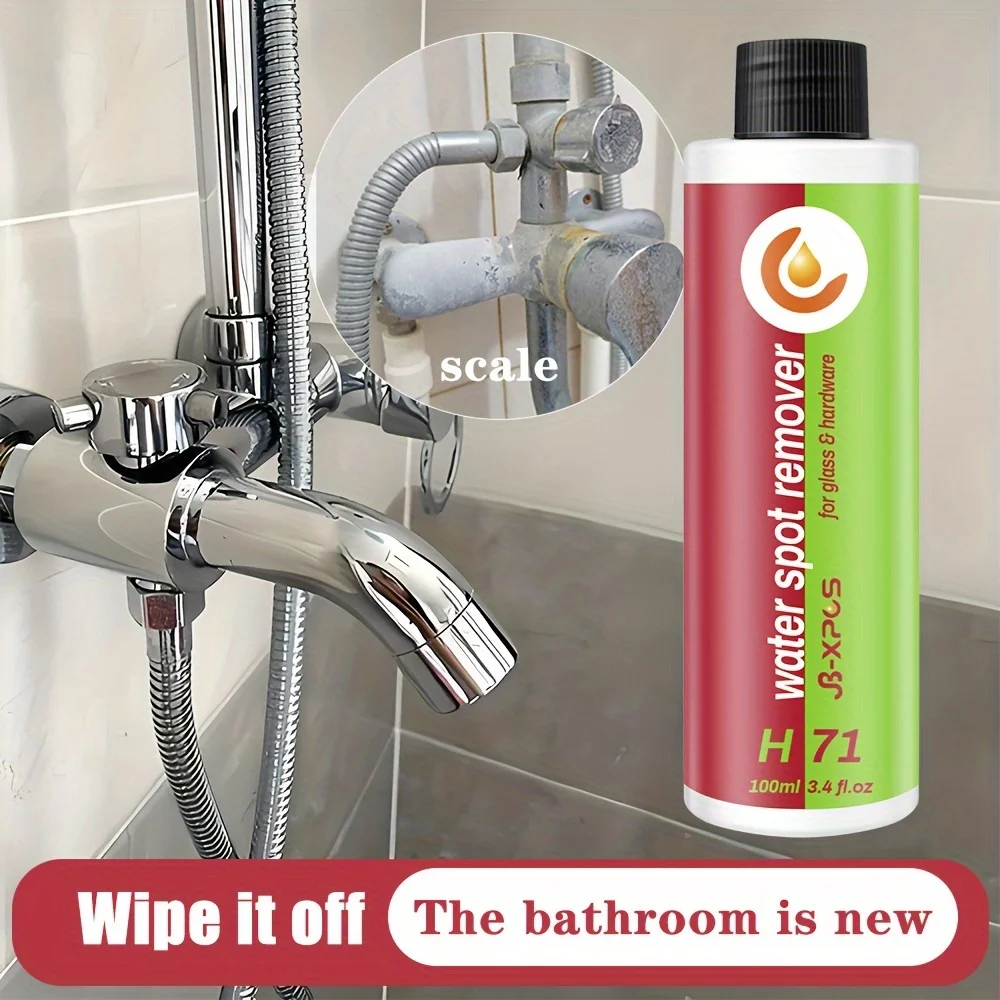 Glass Cleaner Bathroom Hard Water Spot Remover For Shower Door Ceramic Tiles Stainless Steel Descale JB-XPCS H71