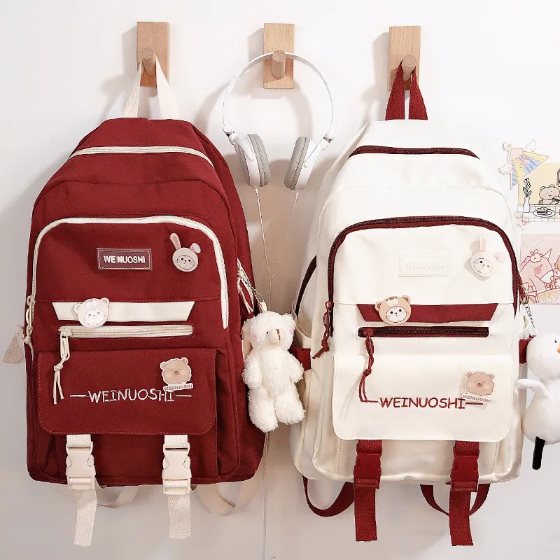 

Study Women Laptop Backpack Boys Girls School Books Bags For Teenage Girls Kawaii College Student Kids Book Bag Rucksack