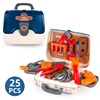Toolbox Kitchen Food Beauty Make Up Tools Box Set Handbag Pretend Play Toys For Children Kids Boy Girl Christmas Gifts 4