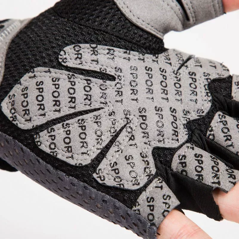 Weightlifting Gloves Women Men Fitness Gym Gloves Half Finger Breathable Non-slip Gel Pad Bodybuilding Training Dumbbells