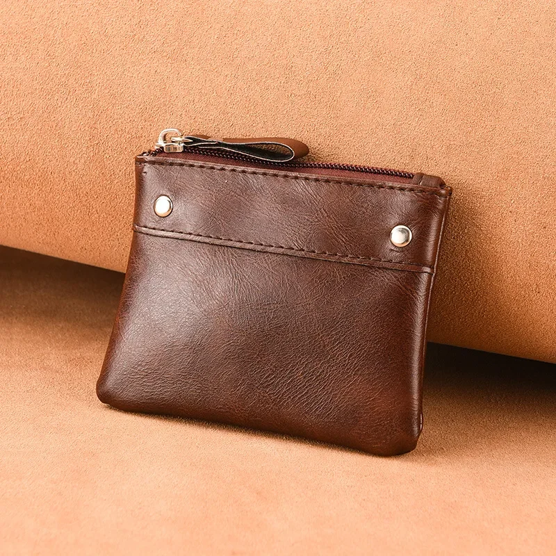 Change bag men's and women's 2024 new short wallet thin solid color PU change bag mini zipper card coin bag 4