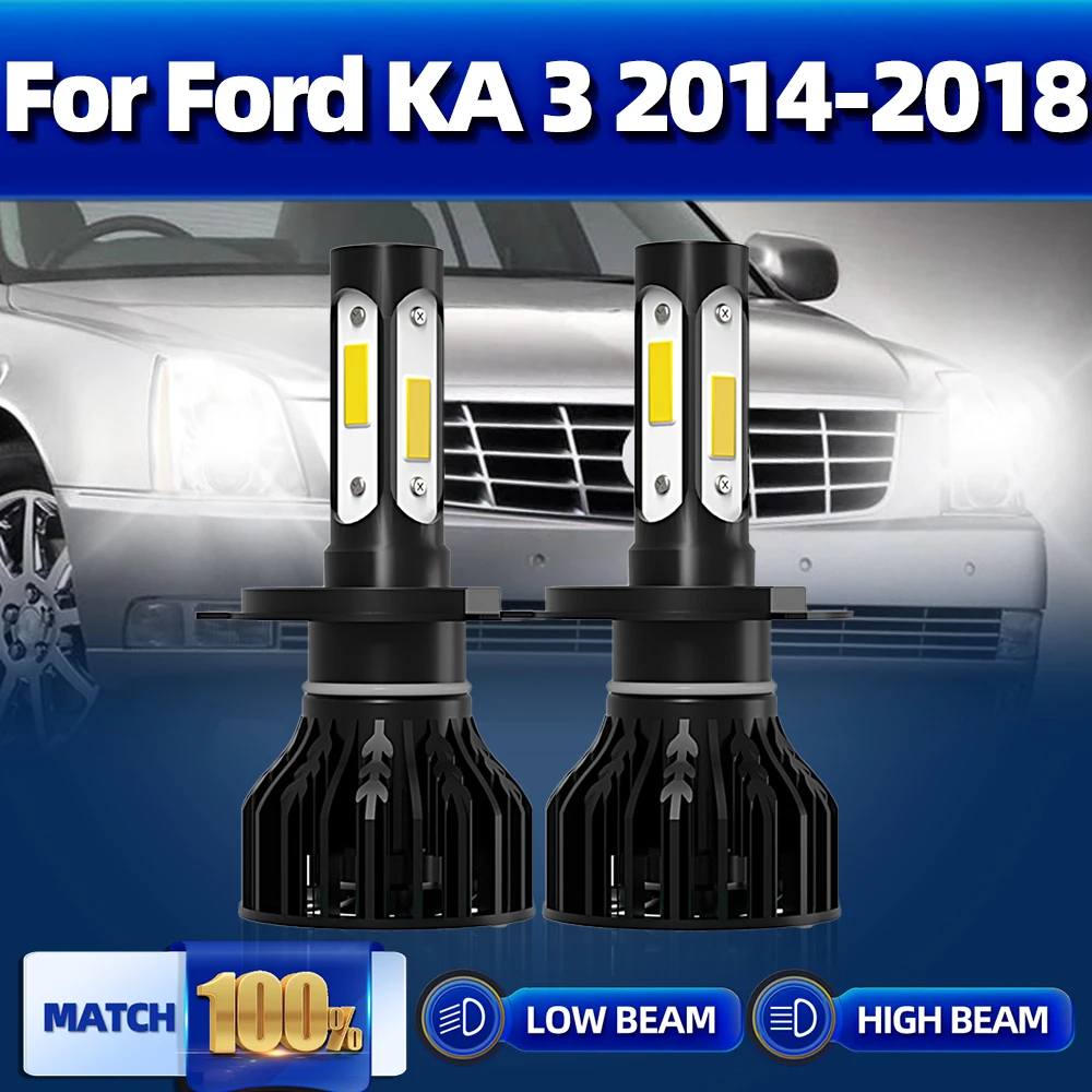 

Super Bright Turbo Lamps 120W 20000LM Canbus LED Headlight Bulbs 6000K White 12V For Ford KA 3 2014 2015 2016 2017 2018