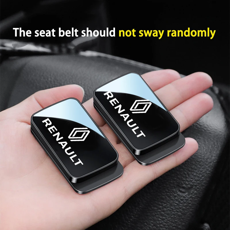 새로운 Renault Clio Megane Captur Master Logan Kangoo Trafic Duster 용 자기 자동차 인테리어 안전 벨트 홀더 안정기