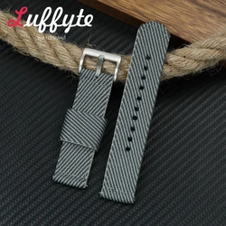 Universal Quick Release Nylon Canvas Watch Strap Bracelet - Sporty and Stylish - 20mm (Gray)