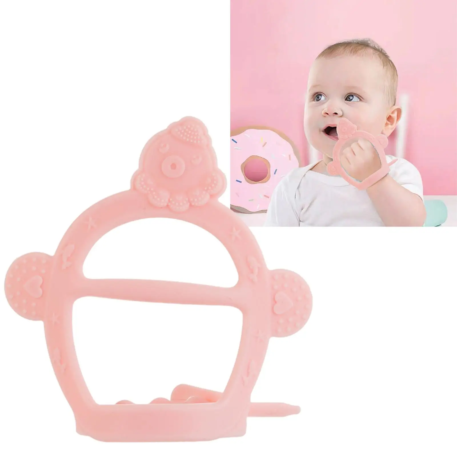 Baby Molar Stick Toy, Silicone Soft Soothing Teething Teething Finger Toothbrushes for Infants Kids Toddlers