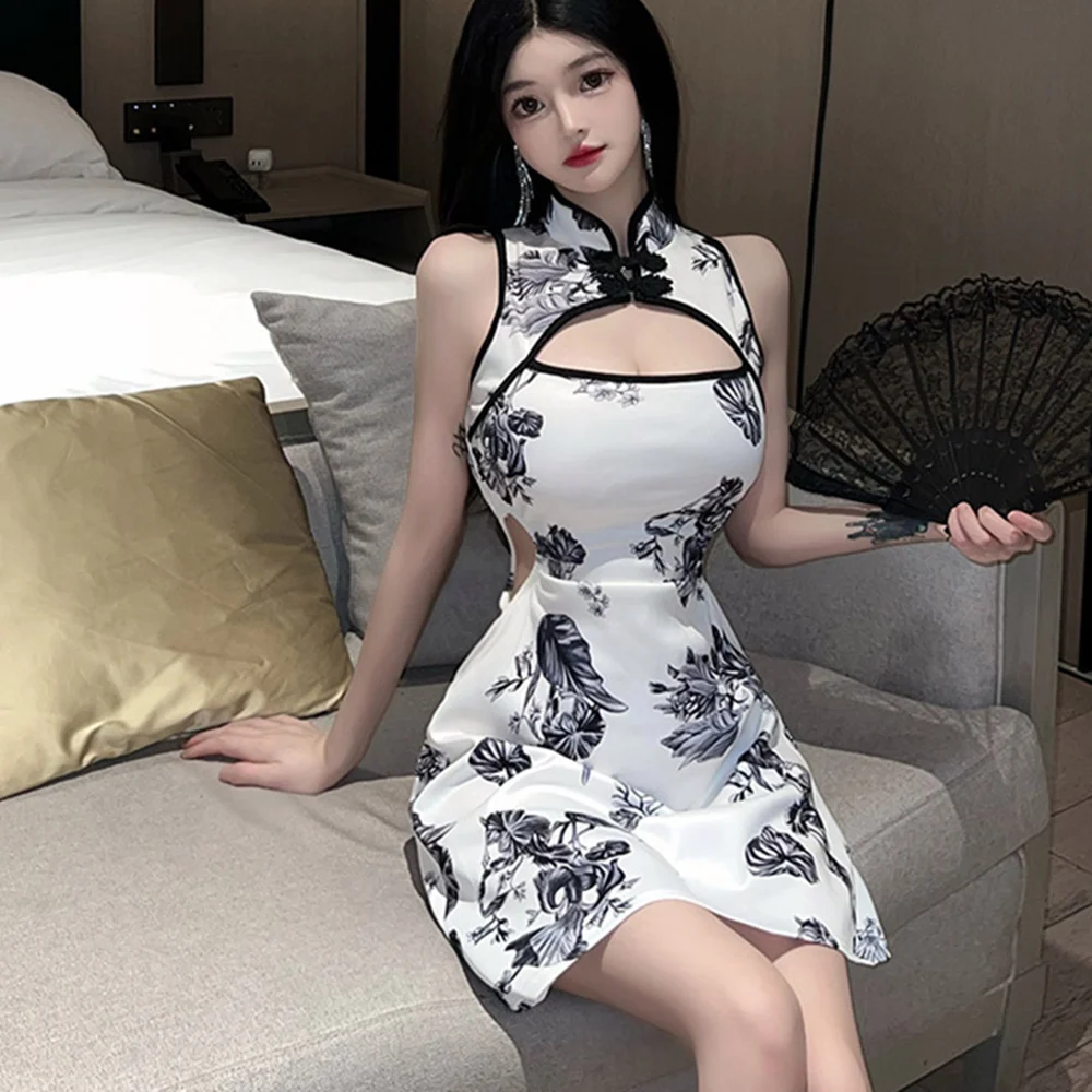 

Fashion Clothes Vintage Casual Streetwear Club Ethnic Style Qipao Women Clothing Summer Dress Sexy Dress for Women Cheongsam