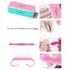 LINMANDA Electric USB Nail Drill Portable Polish File Kit with 36W UV LED Nail Lamp Gel Manicure Dryer Lamp Nail Starter Set 6