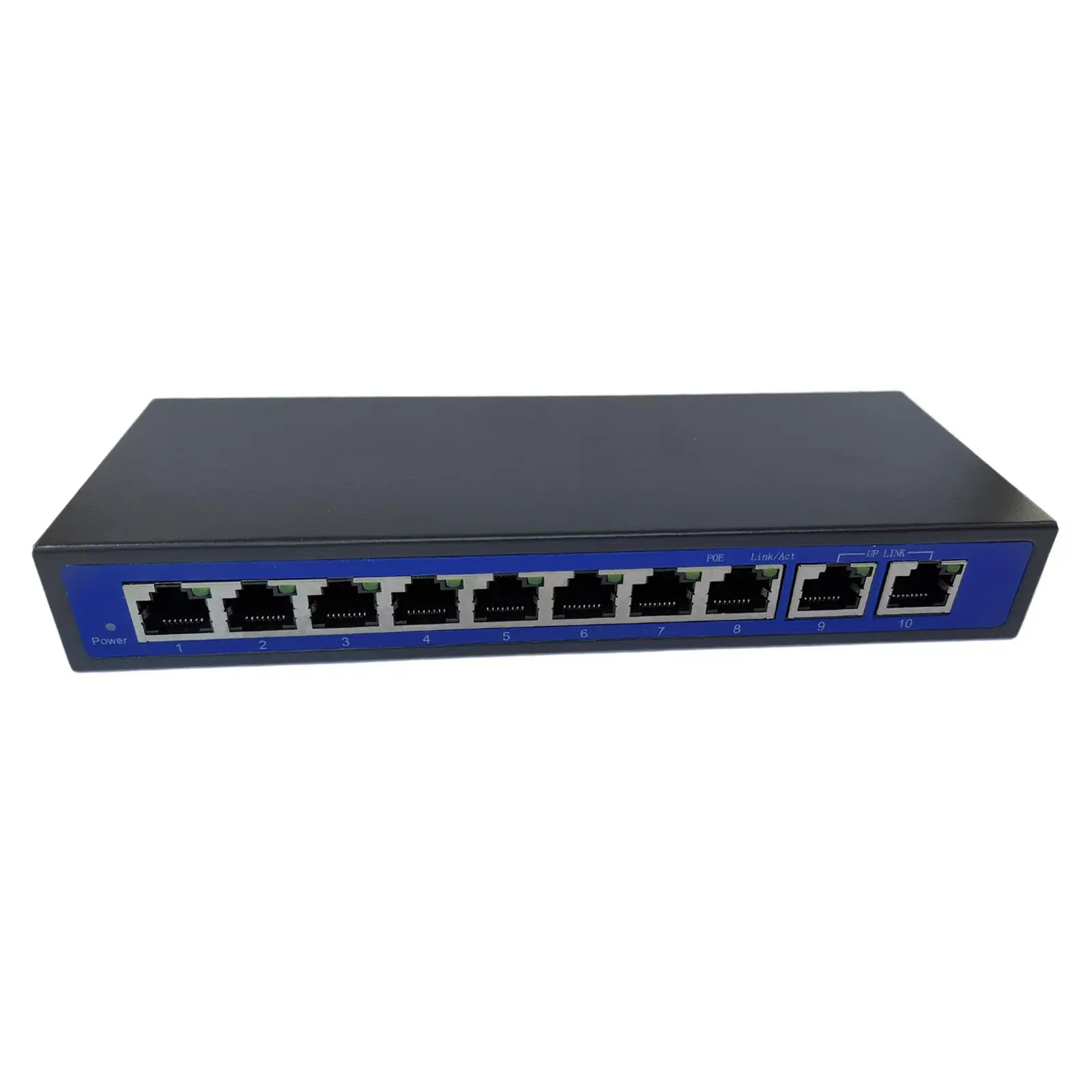 0Mbps 8 POE 업링크 이더넷 스위치를 통한 전원 공급 4,5+/7,8V 48V