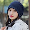 Women Summer Silver Dot Breathable Sun Hat Spring Autumn Windproof Warm Pregnant Confinement Cap Multifunction Headscarf W52 3