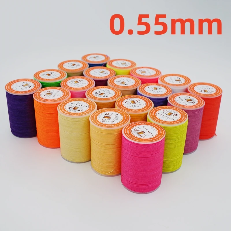 YL055 0.55mm Waxed Thread String for Leather Sewing, Leather