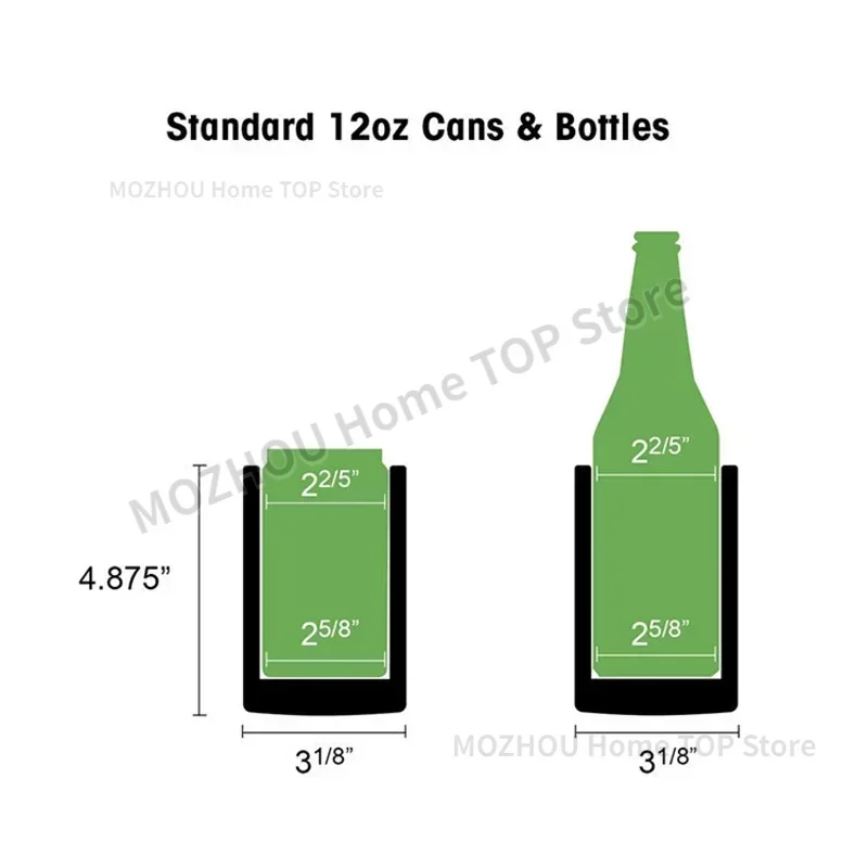 16 OZ Stainless Steel Beer Bottle Cold Keeper Can/Bottle Holder Double Wall Vacuum Insulated Beer Bottle Cooler Bar Accessories beer bottle cooler drink cooler