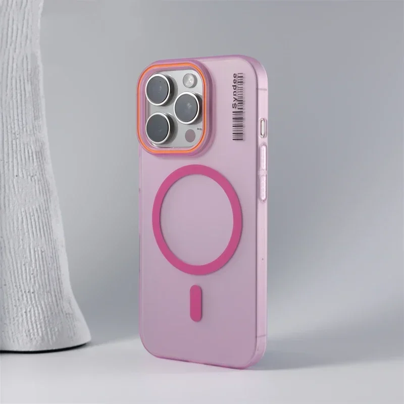 iPhone Frosted Clear Magnetic Protective Case 3
