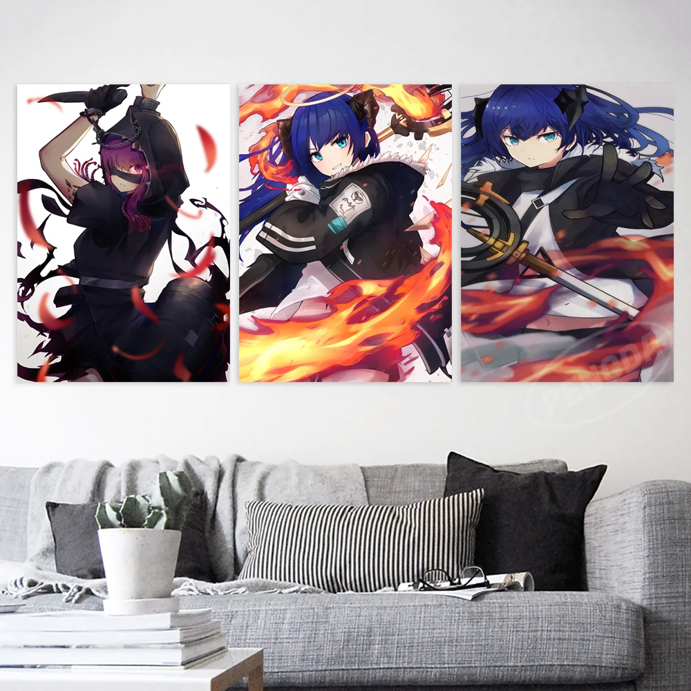 

Wall Arknights Home Decoration Game Hd Prints Schwarz Picture Siege Posters Mostima Canvas Painting For Bedroom Artwork No Frame