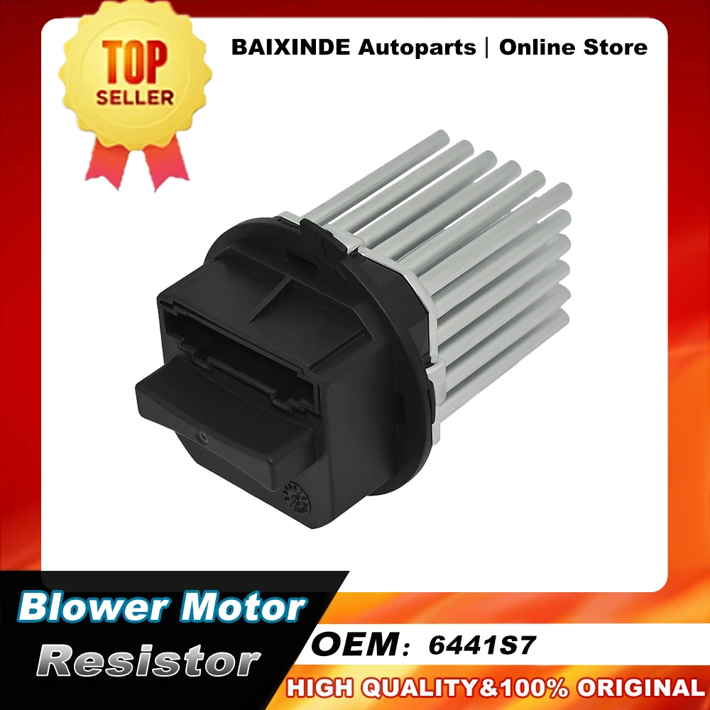 

OEM 6441S7 9017094 6441.S7 HEATER BLOWER MOTOR RESISTOR for CITROEN C3 C4 C5 C6 DS3 Auto Parts Car Accessories