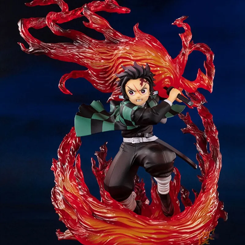 

Demon Slayer Anime Figure Kamado Tanjirou Hinokami Kagura Action Figure Kimetsu No Yaiba Figuartsfigurine Model Doll Gifts Toys
