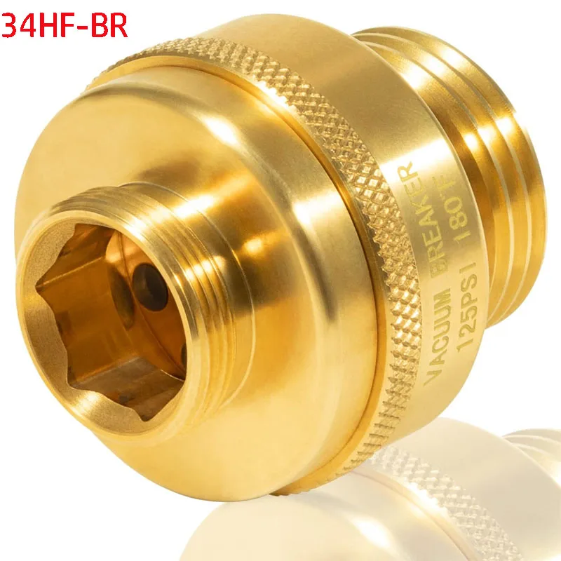 

34HF-BR Vacuum Breaker Brass Replace Fits for Woodford Model 24 43 44 45 46 74 75 and 84 Wall Hydrants Single Check