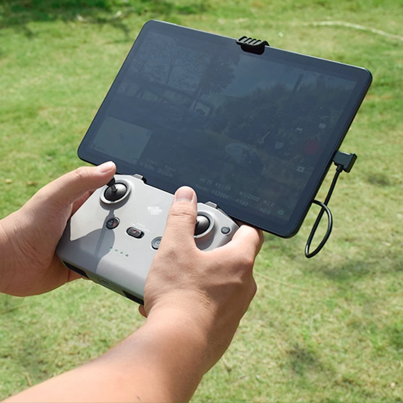 Support Tablette pour Radiocommande Drone DJI RC-N1 RC-N2 avec une tablette inclinée pour un meilleur angle de vision.
