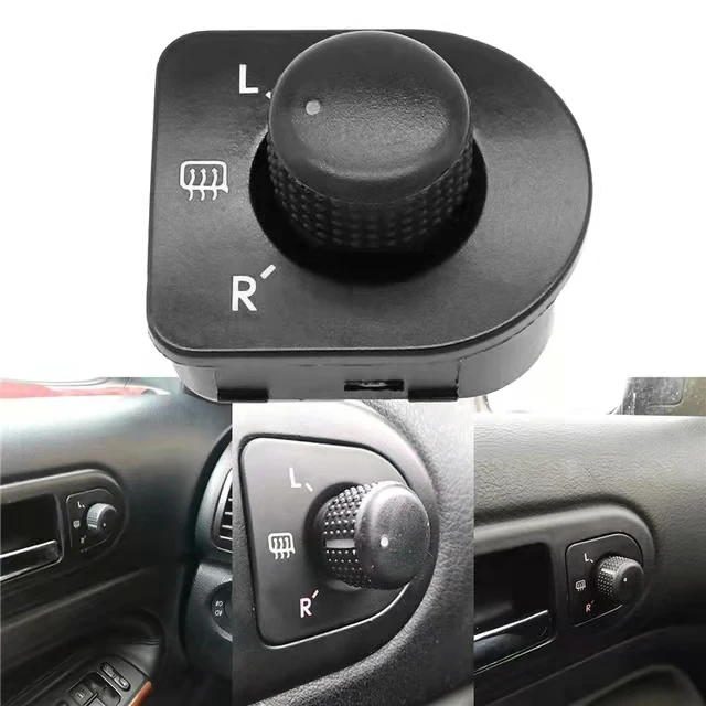 

Car Side Mirror Knob Switch Rearview Adjustment Button Heating Control for VW Beetle Passat B5 Bora Golf 4 Jetta MK4 1J1959565F