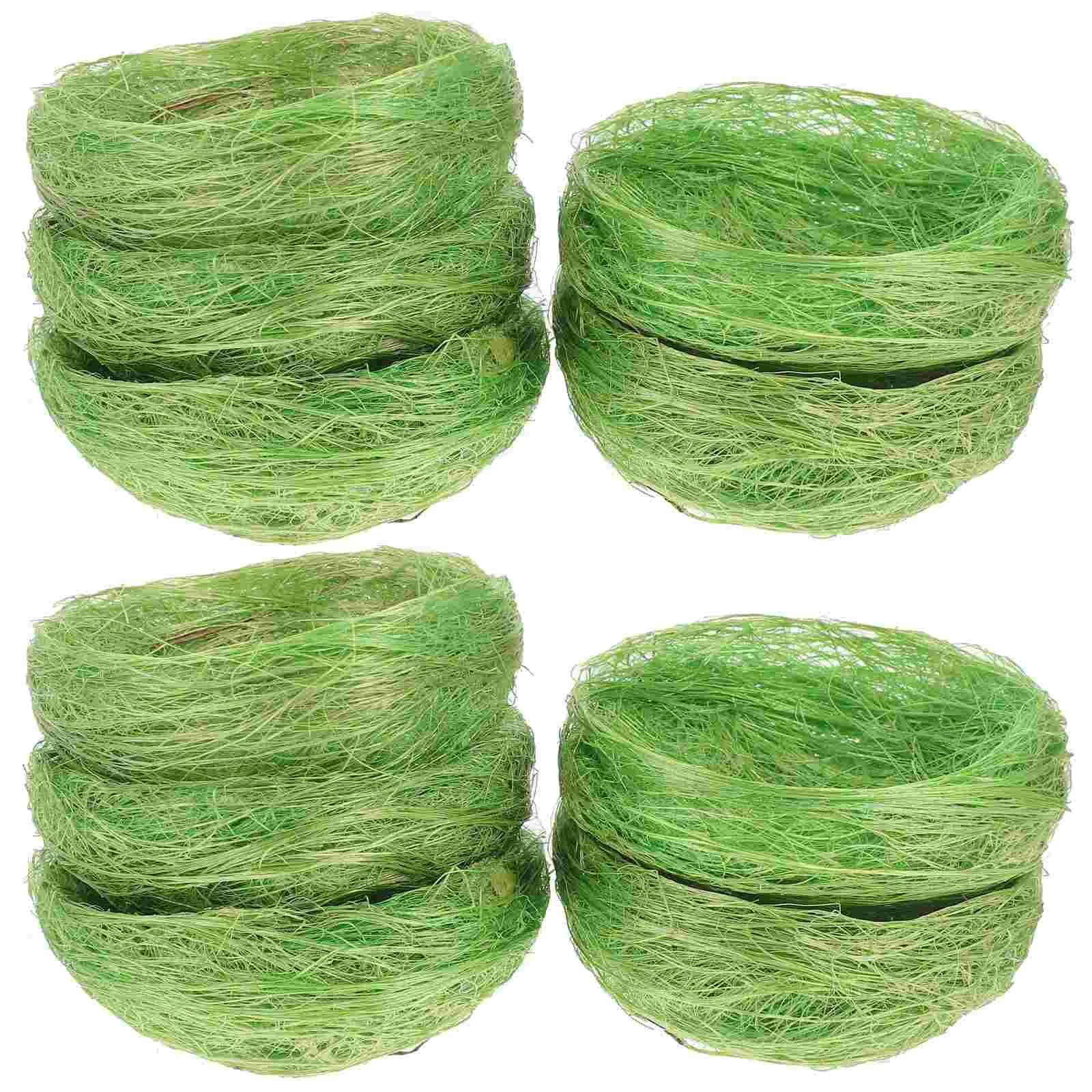 10 Pcs ange Bird Nest Artificial Parakeet Nests For Garden Decor Micro Landscape Props Photography Accessories Pet Products