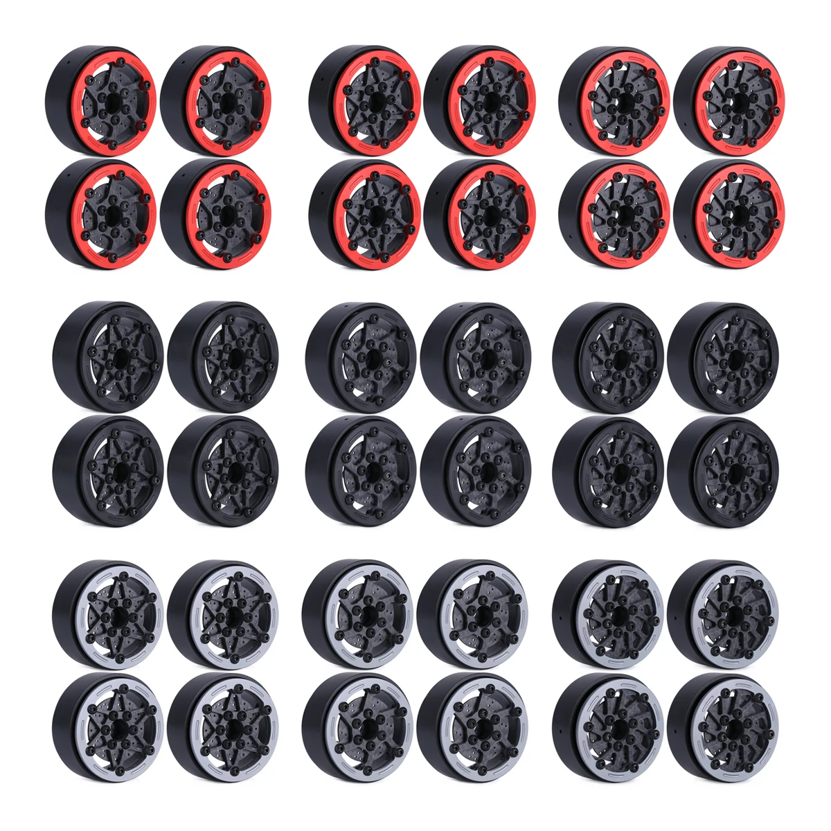 

RCGOFOLLOW гусеничный обод из углеродного волокна с 1/10 SCX10 D90 TRX4 TF2 CC01 каприа радиоуправляемая деталь автомобиля аксессуары для радиоуправляемых автомобилей запасные части