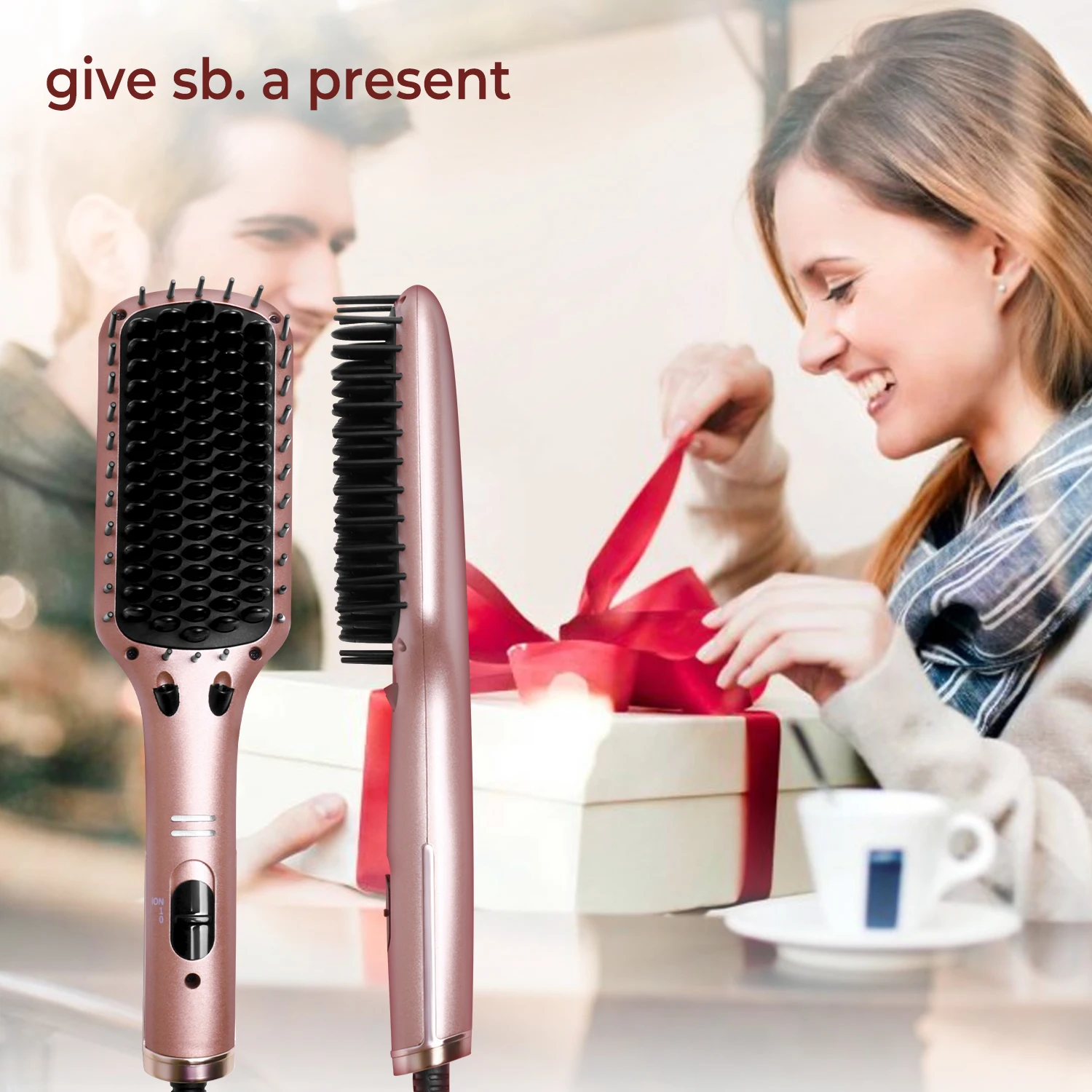 Electric Hair Straightening Brush Hot Comb Hair Straightener Professional Women's Hair Heating Comb for Culry Styling Appliances 5