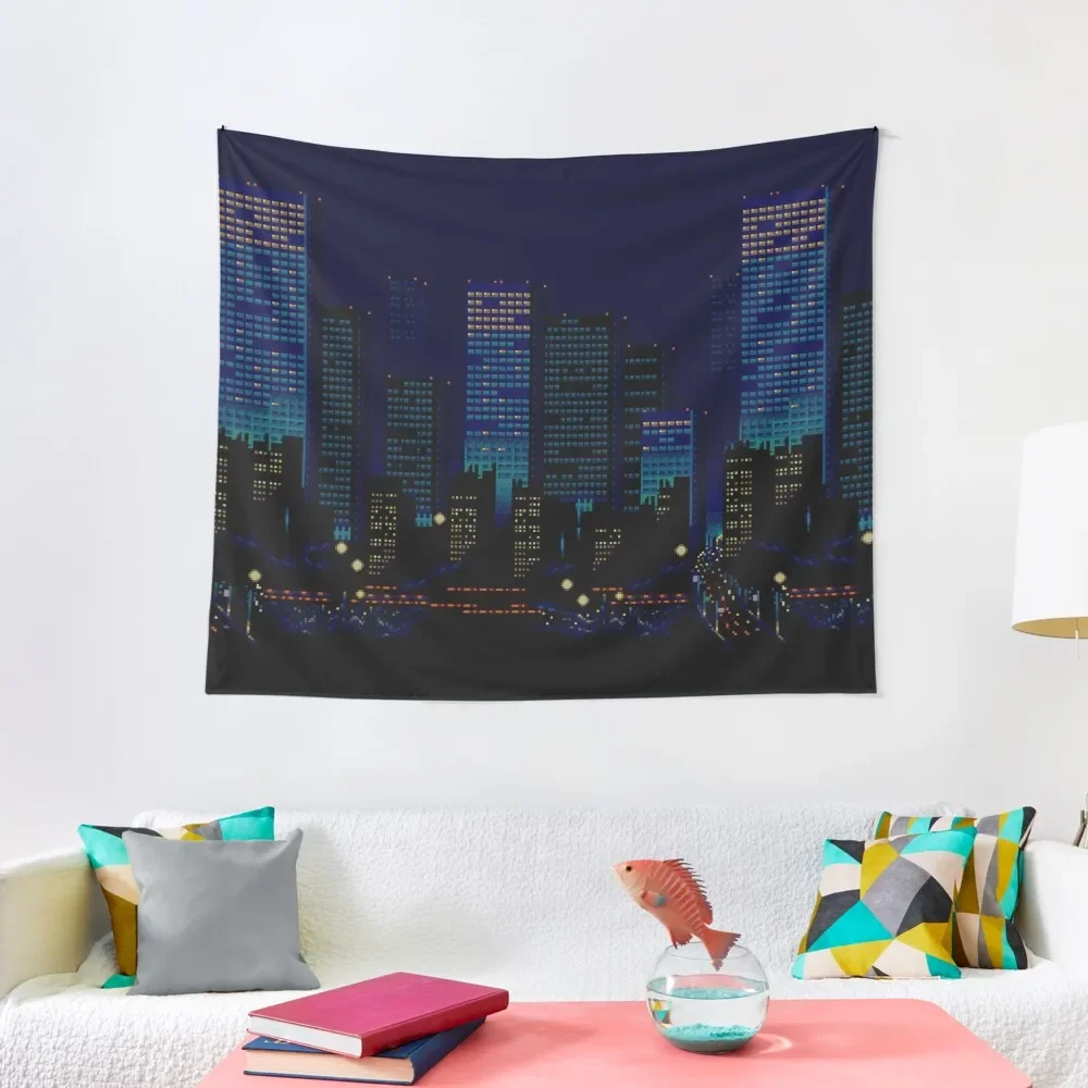 

Streets of Rage 16-Bit City Tapestry House Decorations Bathroom Decor Tapestry