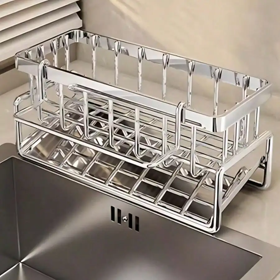 Stainless Steel Sink Caddy Organizer 3