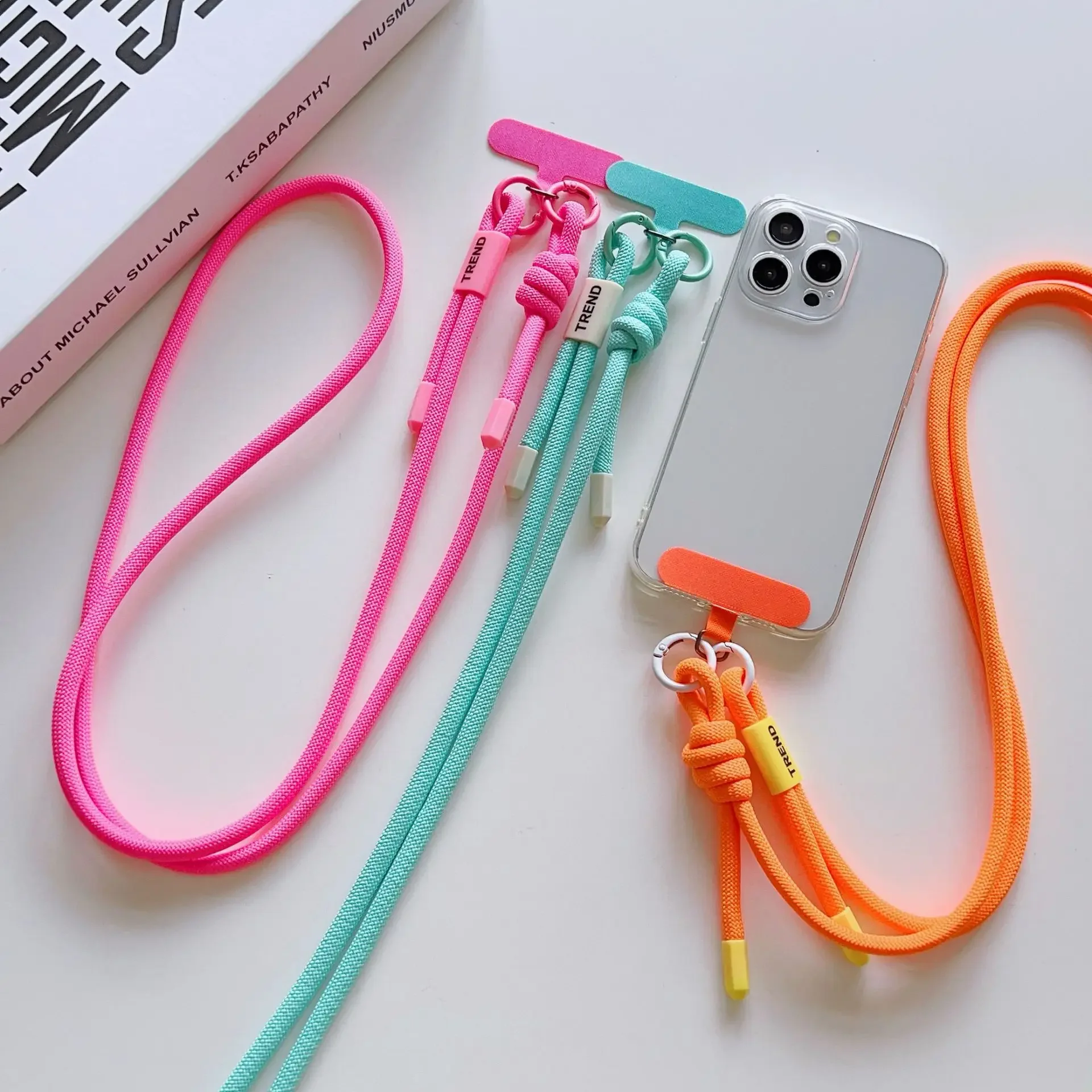 Adjustable Dual-Sided Phone Lanyard with Durable Braided Anti-Lost Strap