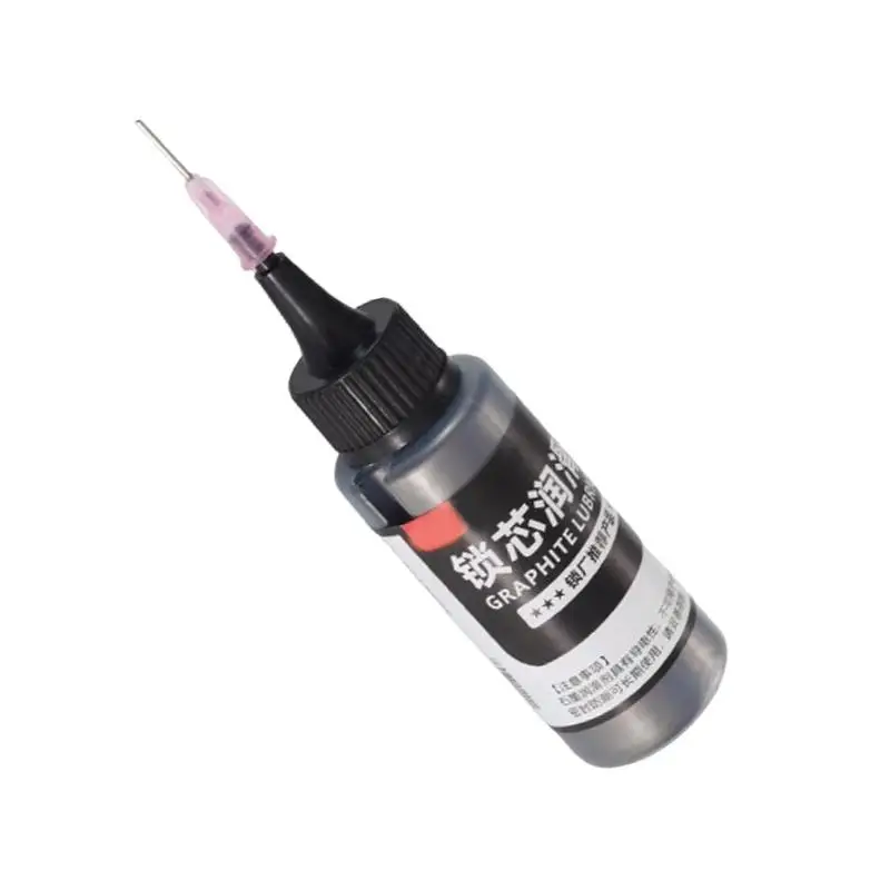 Graphite powder lubricant graphite powder lubricant 50ml powdered graphite lubricant multifunctional portable lock powder with needle tube