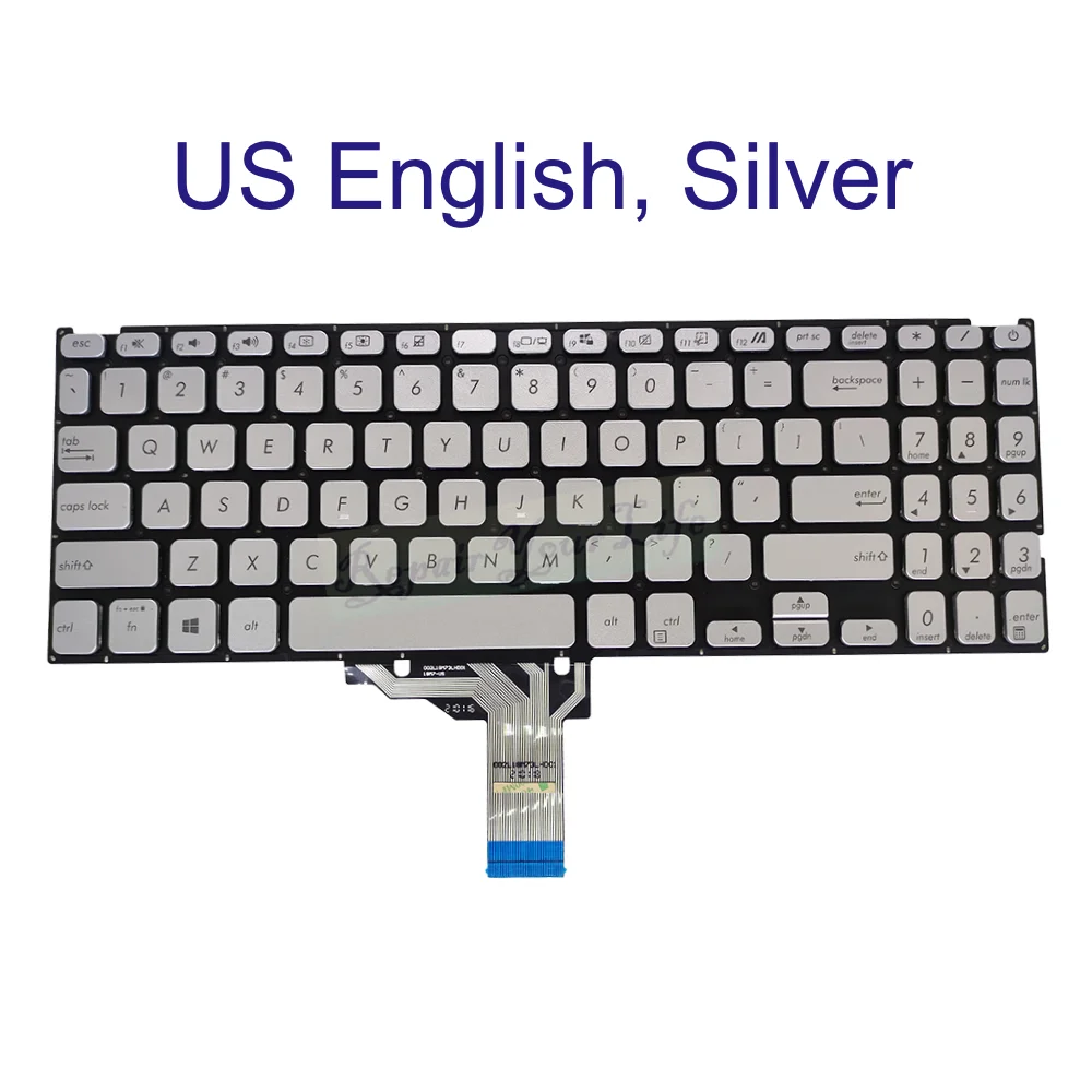 Teclado para Notebook Asus Vivobook R565j R565e R565ea R565ja R565fa R565ma Eua ru Rus Inglês Russo Tailandês - Imagem 3
