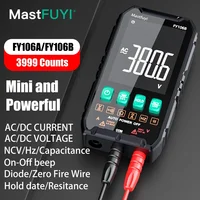 MASTFUYI Mini Digital Multimeter Smart Electrician Tester For DC/AC Voltage Capacitance Ohm Hz NCV Professional Multitester 1
