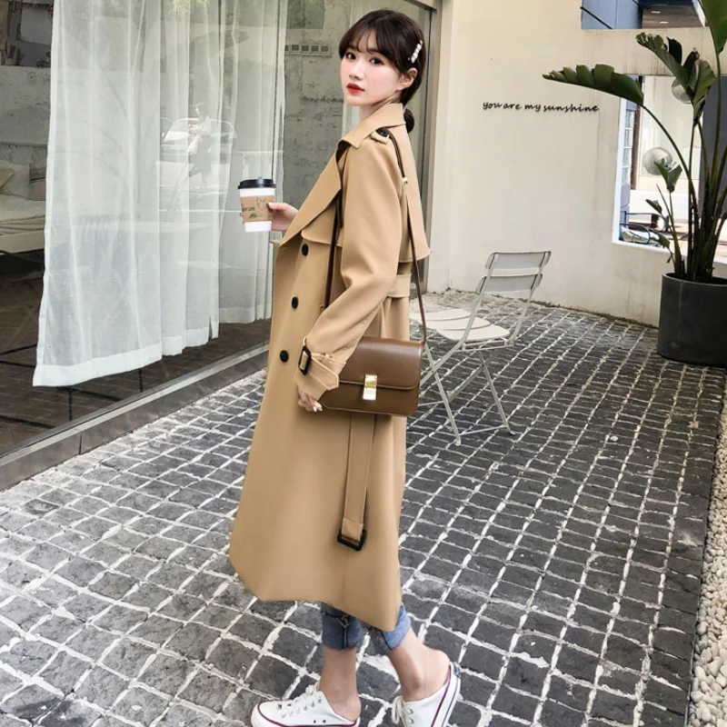 Long Smart Belted Trench Coat 3