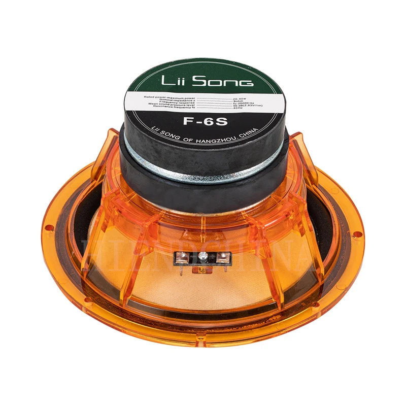 6.5 Inch HIFI Full Range Speakers Bookshelf Solution Double Magnetizing 20W&ndash;40W/8Ohm LS-011 F6S 1 Pair