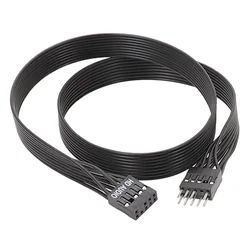 Enhanced Audio Extension Cable - Male to Female - High - Definition Sound Connection Adapter - 0.2M (Black)