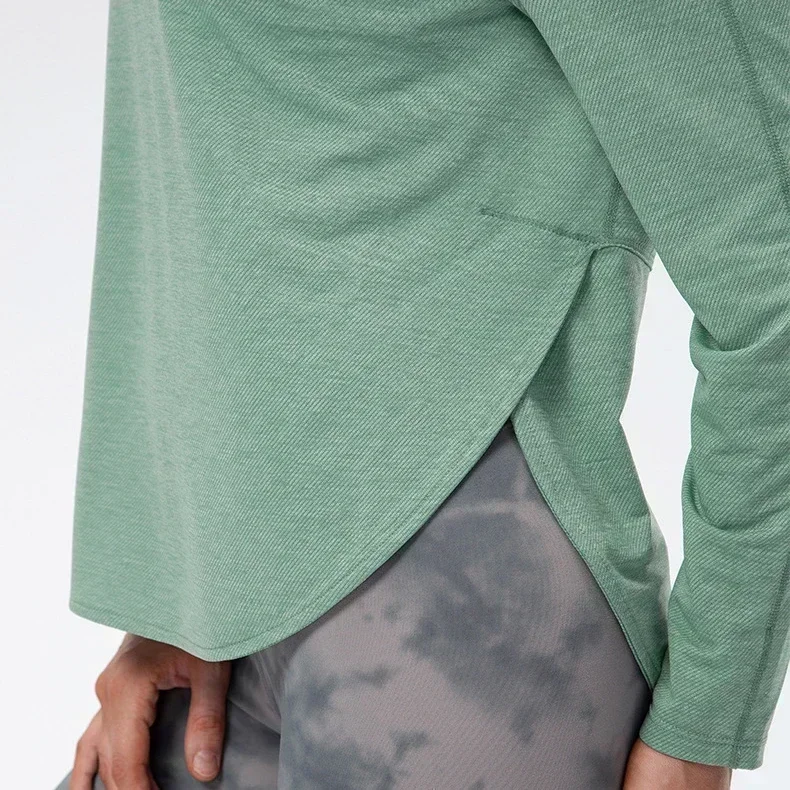 Lemon Women Long Sleeve Yoga Fitness Shirt Women Clothing Top Breathable Outdoor Jogging Workout Blouses Sportswear T-shirt