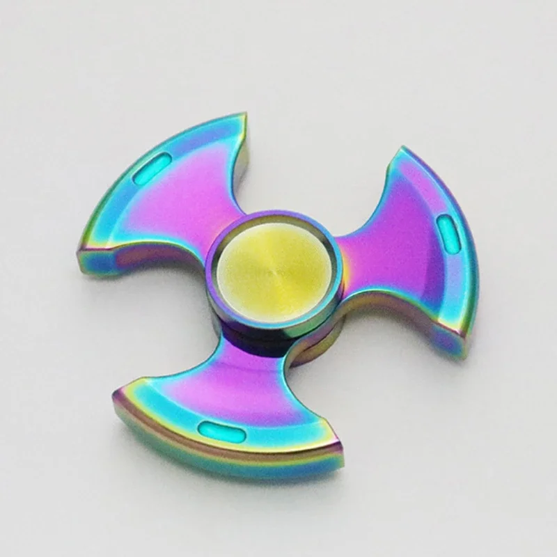 Stainless Steel EDC Fidget Spinner Luminous Stress Relief Toy Spinning Top Tip Antistresse Gyroscope Decompression Children Girl