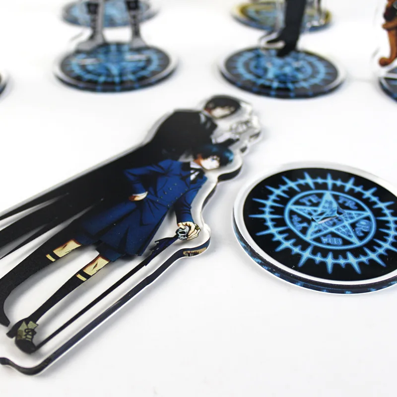 Anime Black Butler Kuroshitsuji Cosplay Stand Model Plate Sebastian  Michaelis Ciel Figures Standee Desk Decoration For