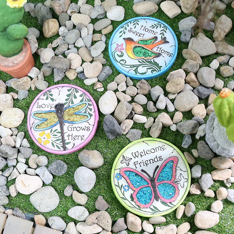 

Christmas Outdoor Decoration Villa Courtyard Decoration Decoration Cartoon Pastoral Cement Landscape Stone Garden Footstep Stone