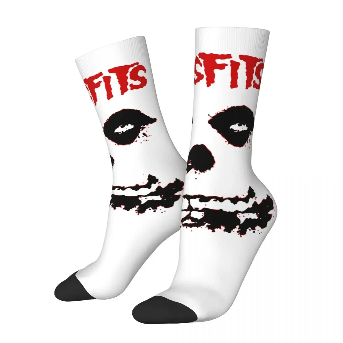 

Misfits Skull Socks Men's Women's Funny Happy Socks High Quality Spring Summer Autumn Winter Middle Tube Socks Gifts