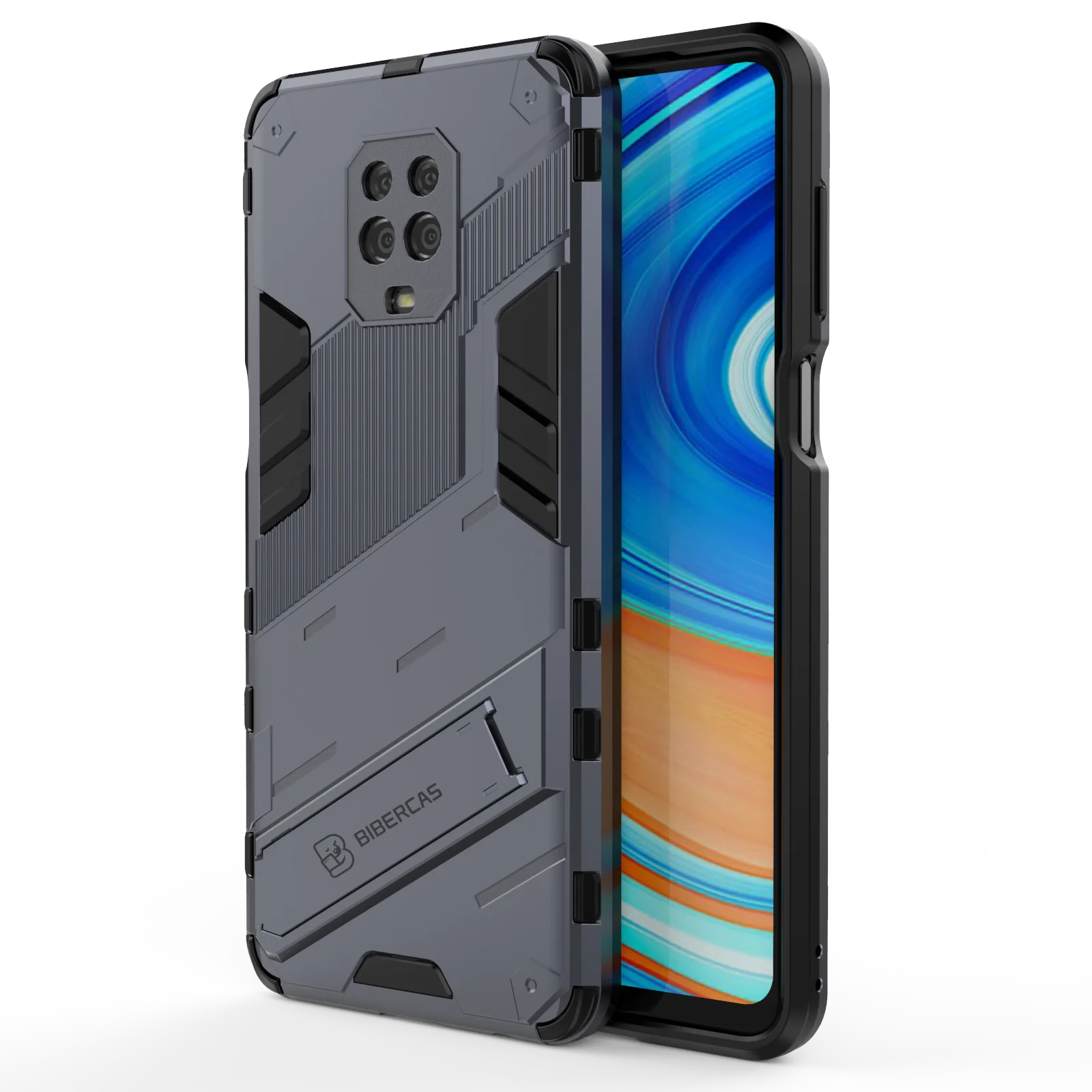 Enhanced Shockproof Armor Stand Phone Case Bumper Cover