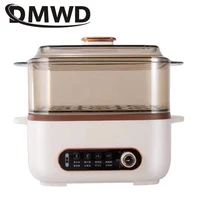 Multifunctional Electric Food Steamer Noodles Pasta Skillet Rice Cooker Egg Frying Pan Porridge Soup Stew Hot Pot Meals Heater 2
