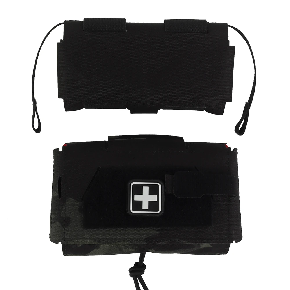 Compact MOLLE Outdoor Utility Pouch with Organizer Panel
