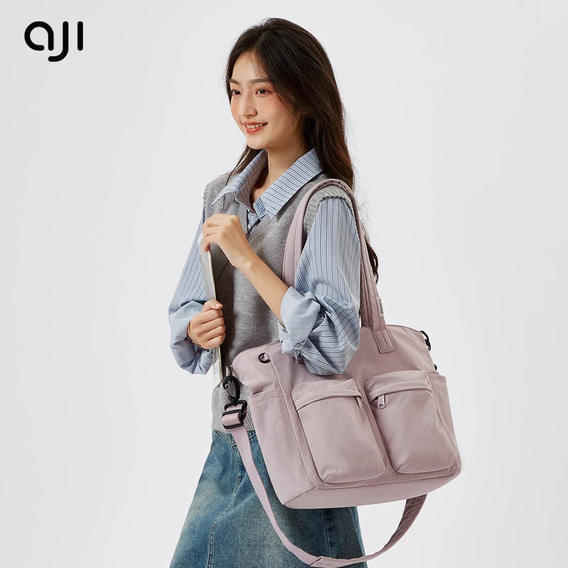 AJI Wear-Resistant Waterproof Nylon Crossbody Shoulder Bag For Women Female Handbag Ladies Messenger