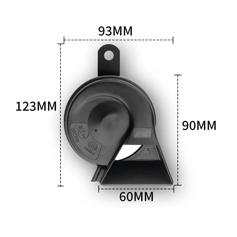 2PCS Trumpet Horn 12V Automotive General 410/510Hz Car Horn Waterproof Auto Snail Whistle Bass Speakers Dual Tone Speaker