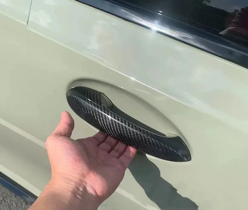 高品質リアルカーボン繊維ドアハンドルbmw 3 4 5 6 7 8 x