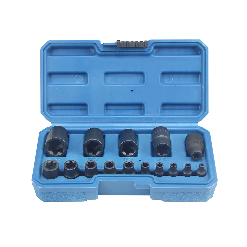15 pezzi per Tesla coperchio batteria pacchetto rimozione vite EP 5 e 6 fiori chiave speciale pentagono grande E 6 denti e 5 denti kit strumenti auto - immagine 3